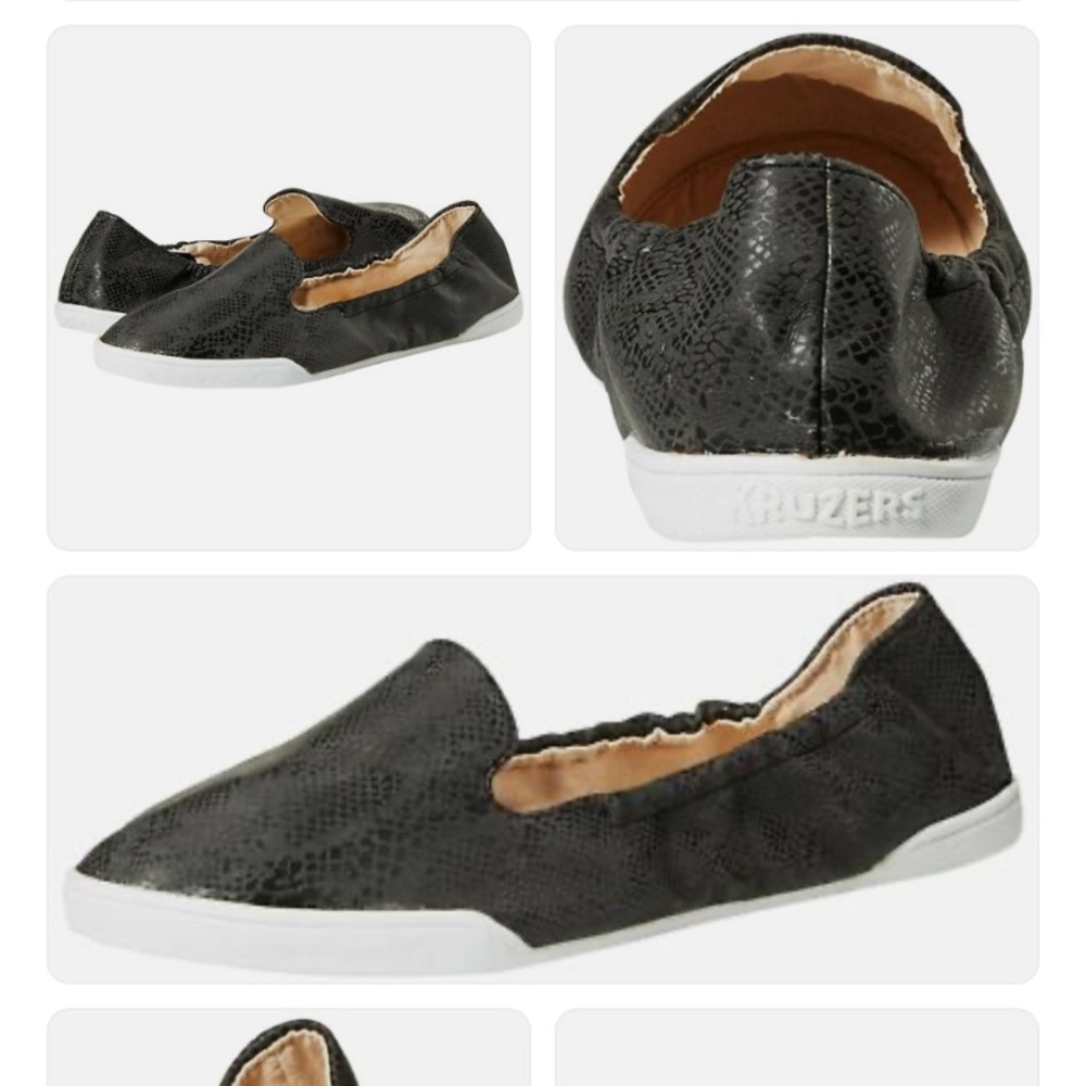 New in Box, Kruzers by FitKicks Foldable Street Sneakers - Black